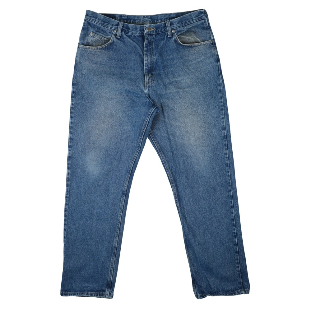 Wrangler Jeans Mens 38x34 Blue Relaxed Fit 9760WDR Denim Heavyweight Cotton